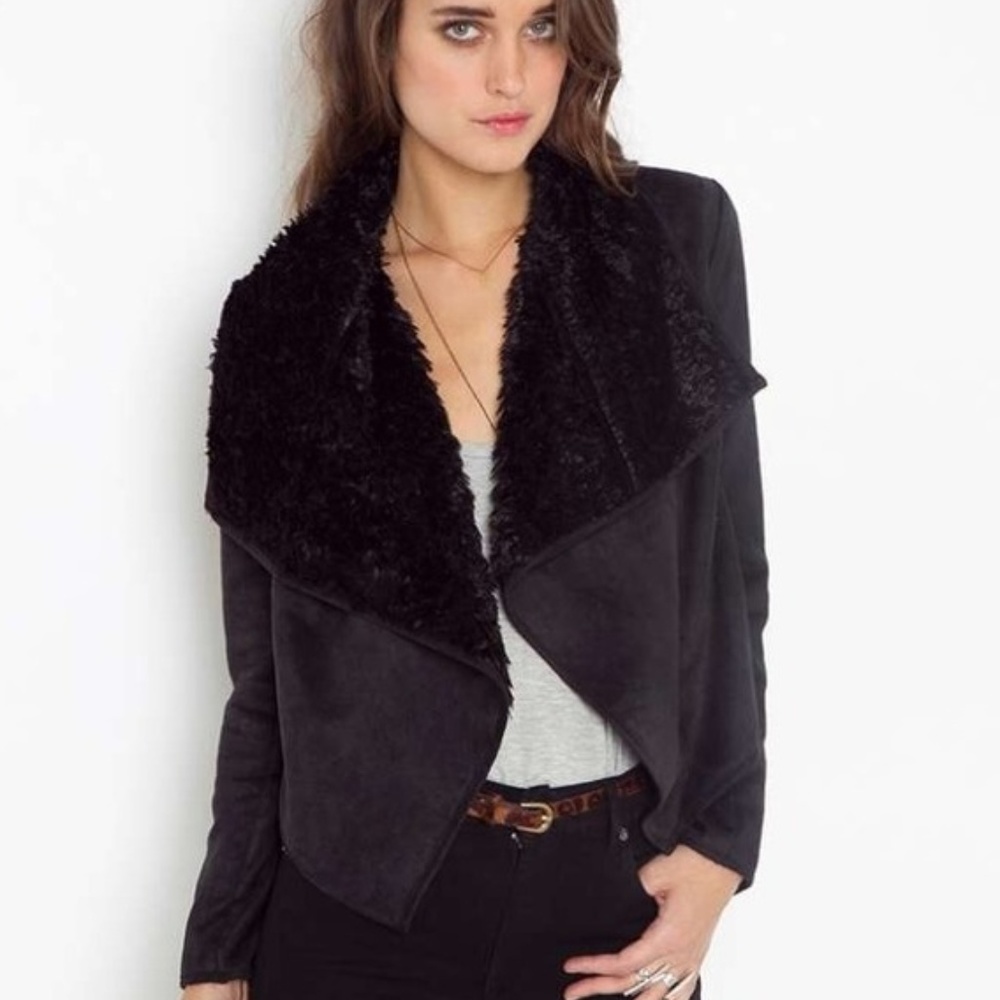Piko 1988 Shearling Drape Jacket
